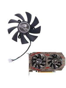 Soğutucu 75mm toptan satış-Fanlar Soğutma mm mm pin Soğutucu Video Kartı Soğutma Fanı IGame GeForce GTX TI