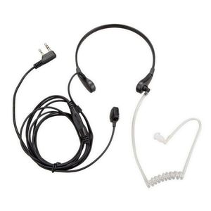 Throat Microphone Vibration headset till radio på tvåvägs Baofeng UV-5R UV-82 UV-B6 BF-888s Walkie Talkie hörlurar