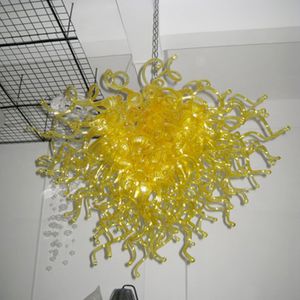 Customized Art Lamp Modern Hand Blown Glass Chandelier Lighting Fixture Gold Color Indoor Lights Hanging Pendant Lamps 80 by 60 CM