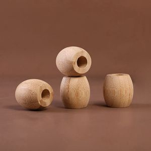 Natürlicher Bambus Mini Holz Tragbarer Trockenkräuter Tabak Raucherhalter Preroll Rolling Zigarettenständer Basis One Hitter Display Zigarre Show Bong Bowl Halterung DHL Free