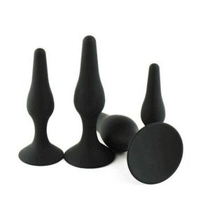 NXY Erwachsene Spielzeug 100% Silikon Butt Plug Anal Plugs Unisex Sex Stopper 4 Verschiedene Größe Erwachsene Spielzeug für Männer/Frauen/Gay Trainer Für Paare SM 1203