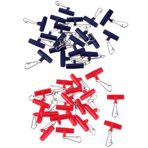 Ganchos de pesca 20 pcs Cabeça de plástico giratória agradável zip slider gancho encaixado snap intertock slides slides girats for trança linha acessórios PESCA