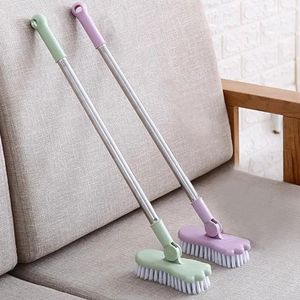 Cleaning Brushes Home Brush Floor Scrubbing Adjustable Long Holder Bath Indoor Scrubber Head Stiff Bristles Tools