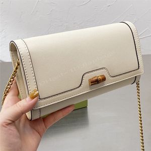 クロスボディデザイナーチェーンショルダーバッグハンドバッグプレーンスクエアダブルレタードットプリント竹縞模様の財布トート財布ウォレットバックパック贅沢な女性のハンドバッグ