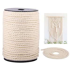 Wholesale diy dream catcher with yarn for sale - Group buy 5mm Macrame Cotton Cord For Wall Hanging Dream Catcher Rope Craft String DIY Handmade Home Decorative Supply D1 Yarn
