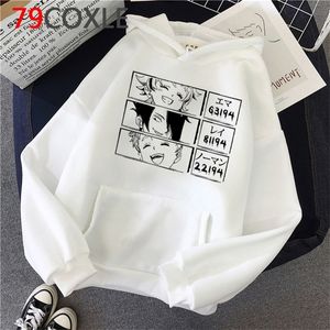 De Promised Neverland hoodies manliga grafiska anime streetwear hajuku män kläder grunge y0809