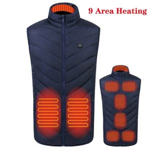 9の場所を加熱ベストのためのベストの女性USB加熱ジャケット暖房ベストの熱服狩猟ベスト冬の暖房ジャケット211104