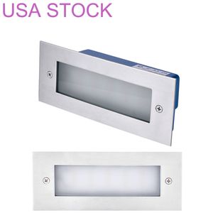 LED Stainless Steel Mini Brick Light Outdoor Garden Recessed Step Wall Lights UK villa or other indoor use suitable for street flower bed courtyard residence
