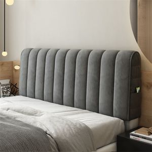 Alta qualidade macio engrossar aveludo acolchoado capa all-inclusive cama de volta protetor de volta curto colchas de pelúcia 220208