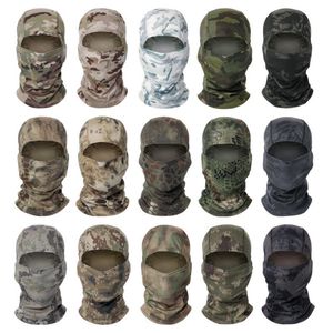 Spot supply wholesale camouflage headgear outdoor riding mask hiking mountaineering sunscreen sunshade cold-proof quick-drying perspiration mask