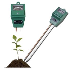 100pcs 3 in 1 pH 테스터 미터 토양 탐지기 수분 습도 조명 테스트 미터 센서 정원 식물 꽃 SN2851
