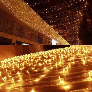 Weihnachtslichtverbinder großhandel-Saiten Festoon LED Fairy String Lights Weihnachtsdekorationen für Home Angebote Jahr Dekor m EU Stecker Wasserdichter Stecker