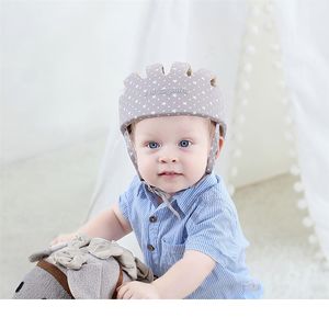 Baby Helmet Hat Safety Protective Anti-collision Infant Toddler Walking Protection Soft Cotton Mesh Hat Newborn Head Bumper Cap in stock a06