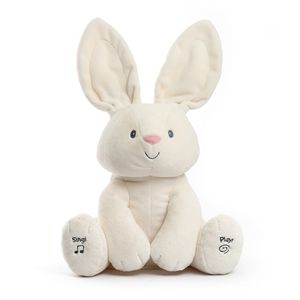 Dölj och söka Elephant Rabbit Electric Stuffedplush Preschool Leksaker Med Engelska Sånger Ear Talk För Toddlers Gift 210728