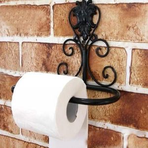 Badezimmer Lagerorganisation Metall Papier Roll Halter Wandgewebe Rack Toilettenregal Decor