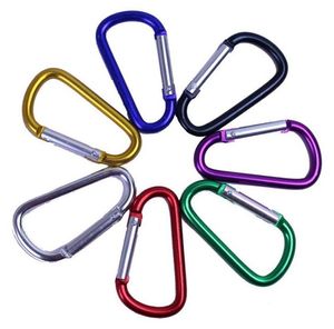 Parti Malzemeleri Carabiner Yüzük Anahtarlıklar Anahtar Zincirleri Açık Spor Kampı Yapış Klip Kanca Anahtarlık Alüminyum Metal Uygun Yürüyüş Kamp SN4159