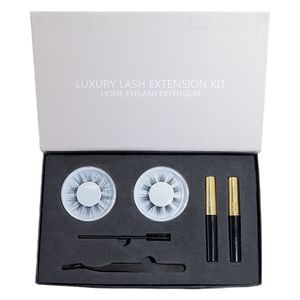 Hurtownie DIY Eyelash Extension Glue Bonded Band Indywidualne Klastry Lash Naturalne Lashes Pack Seganment Kit