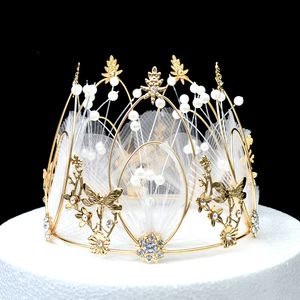 Decorazioni per matrimoni fai da te decorazioni per torta d'oro gioielli da sposa Accessori per matrimoni Crown