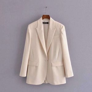 ビジネススーツジャケットのための女性の高品質の制服正式なカジュアルブレザー210927