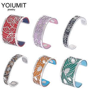 Cremo Fashion Luxury Love Cuff Armband För Kvinnor Rostfritt Stål Armband Manchette Utbytbara Läder Jonc Femme Smycken