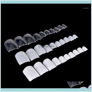 Nails Salon Health & Beautyfashion Natural Acrylic French False Toe Nail Art Tips Pedicure Foot Patch Diy Decoration1 Drop Delivery 2021 Min