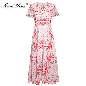 Fashion Designer dress Summer Women's Dress Short Sleeve Love Print Sweet Elegant Dresses 210524