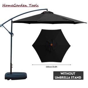 그늘 태양 테라스 비치 우산 정원 파라솔 파티오 디아 9.8ft 안티 UV 폴리 에스터 천 수영장 쉽게 야외 가구를 설치 스탠드 없음