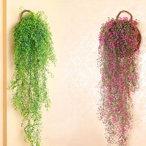 Fiori decorativi ghirlande piante artificialgreen 85 cmgolden salice a campana verde vite viti per parete balcone cestini sospesi