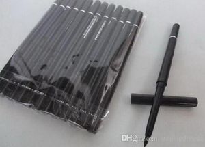 200 個良質メイクアップアイライナーペンシル黒と茶色の自動回転伸縮防水