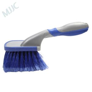 MJJC Multifunktionale Autoreifen-Reinigungsbürste, Radwaschwerkzeug, rutschfest, weicher Griff, langer Typ, Autoreiniger-Zubehör 210329