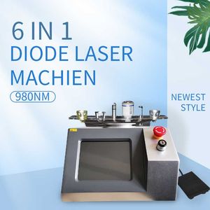 macchina di trattamento del dolore della macchina di rimozione del fungo del chiodo di lipolisi del laser a diodi 980Nm 6 in 1 bellezza