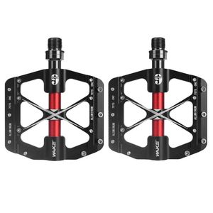 Pedały rowerowe 3 łożyska uszczelniające MTB bez poślizgu Ultralight Platforma Mountain Road Aluminium Flat Rower Footrest części