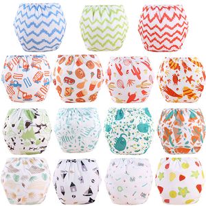 Wholesale Baby Cotton Training Pants Panties Diapers Reusable Cloth Diaper Nappies Washable Infants Children Underwear Nappy Changing