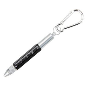 metal ballpoint pen screwdriver hexagonal Keychain stylus touch screen pen With Keyring scale Jar box Multifunctional outdoor tool