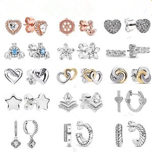 925 Sterling Silver Stud Earrings Love Pumpkin Car Earrings Ladies Temperament Fashion Classic Luxury Jewelry