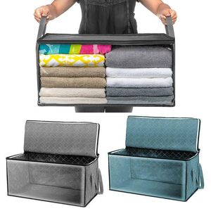 Storage Bags Foldable Box Non woven Fabric Dirty Clothes Collecting Case With Zipper Convenient Moisture proof Toys Quilt