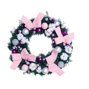 Simulation Garland Door Hanger Christmas Rattan Wholesale Exquisite Garland Home Front Holiday Decoration Props Cotton Ornaments Y0901