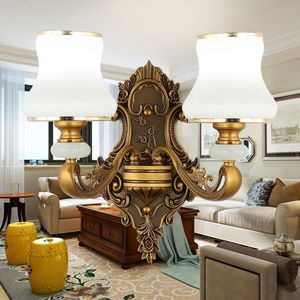 Wall Lamp European-style Modern Living Room Nightstand Bronze Antique ZINC ALLOY