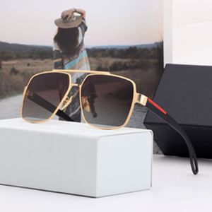 Designer Sunglasses for Mens Women Luxury Sun Glasses Plated Square Frame Brand Retro Polarized Goggle Occhiali Da Sole Firmati 16 Color Optional With Box