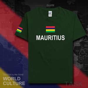 Mauritius Men T-shirts Fashion Jersey Nation BomullT-tröja Kläder Tees Country Sporting Mus Maurice Moris Mauritian X0621