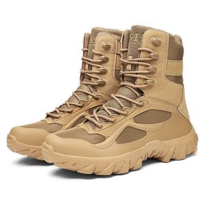Outdoor Mens Military Boots Winter Hiking Work Casual Shoes Men Sneakers Non-slip Rubber Boots Tactical Desert Combat Snow Boots 211007