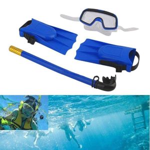 1Set Professional Scuba Diving Mask Snorkels Flippers Anti-Fog Goggles Swimming Easy Breath Tube Set Water Sports Masks