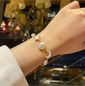 Link, Chain High Quality Moon Star Irregularity Water Pearl Women Bracelets