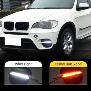2 sztuk dla BMW X5 E70 2012 2013 2013 LED DRL Dnia Światła do jazdy dziennej Daylight Curry Signal Lamp Light Light