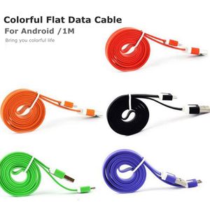 Wholesale metal head for sale - Group buy 2021 Colorful M FT A Flat Noodel Micro USB Data Cables Charging Adapter Soft Metal Head V8 pin Cable for Android Smartphone