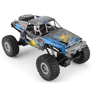 104310 1:10 Electric 4WD Climbing Vehicle Suspended Double Straight Bridge RC Off-Road Car Toy-Multicolor