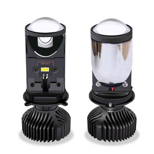 2 adet 90 W / Çift Lamba H4 Mini BI LED Lens Projektör Araba Far 20000LM Lampada LED H4 Merhaba / Düşük Işın Işıkları Canbus 12 V Ampul