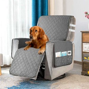 Recliner Chair Slipcover Mat Sofa Couch Cover Pet Dog Kids Anti Slip Washable Removable Furniture Protector 210723