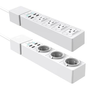 Smart Power Plugs App Voice Control USB WIFI Strip Sockets voor Alexa Google Iftworking Temperature graden