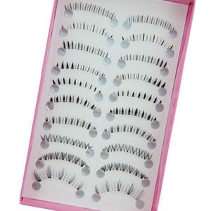 False Eyelashes 10 Pairs Pro Makeup Different Style Lower Under Bottom Eye Lashes Natural Long Handmade Extension Tools